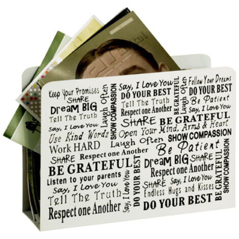 Porte-Revues Design "Rules" 35cm Blanc