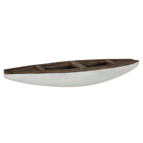 Barque Bateau Déco "Vacay" 37cm Marron & Blanc (1/2)