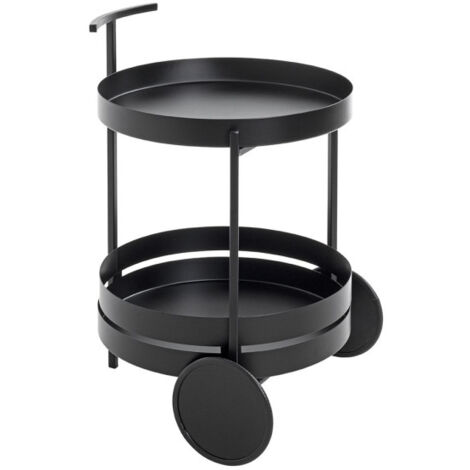 Desserte de Cuisine Ronde "Postres" 62cm Noir (1/4)