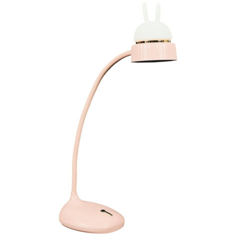 Lampe de Bureau Led "Chat" 34cm Rose