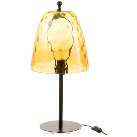 Lampe à Poser en Verre "Océane" 58cm Jaune (1/5)