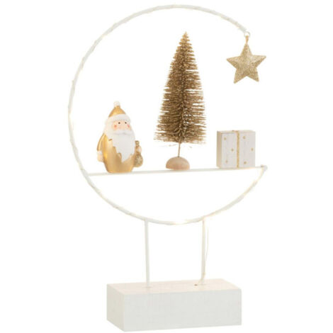 Décoration de Noël à LED "Demi-Cercle" 30cm Blanc (1/3)
