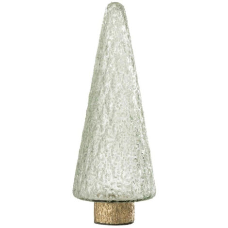 Sapin de Noël Déco en Verre "Ema" 32cm Transparent (1/3)