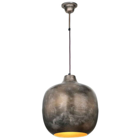 Lampe Suspension Vintage "Salyer" 43cm Bronze (1/5)