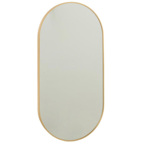 Miroir Mural Ovale "Grale" 100cm Or (1/3)