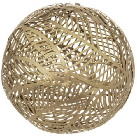 Boule Déco en Métal "Tatiana" 15cm Or (1/2)