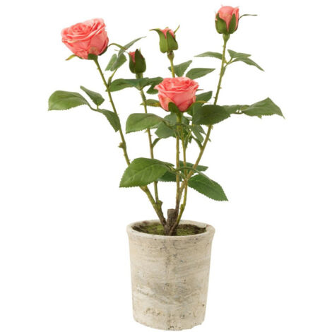 Plante Artificielle en Pot Remplies de Ciment 93CM avec 21