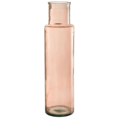Vase en Verre "Bouteille" 54cm Rose (1/3)