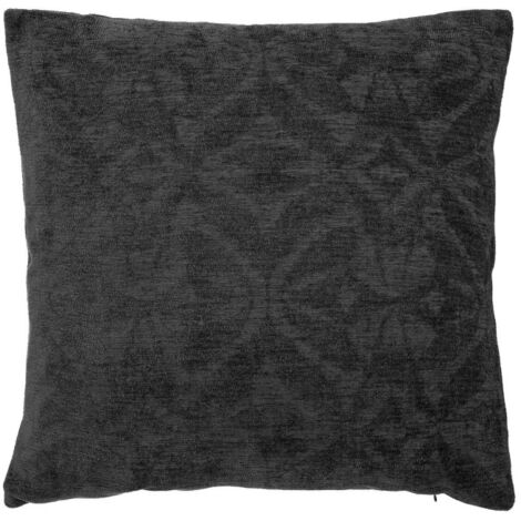 Coussin Déco "Zuri" 40x40cm Gris (1/2)