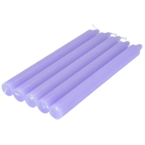 Lot de 5 Bougies Chandelier "Essentiel II" 19cm Violet (1/2)