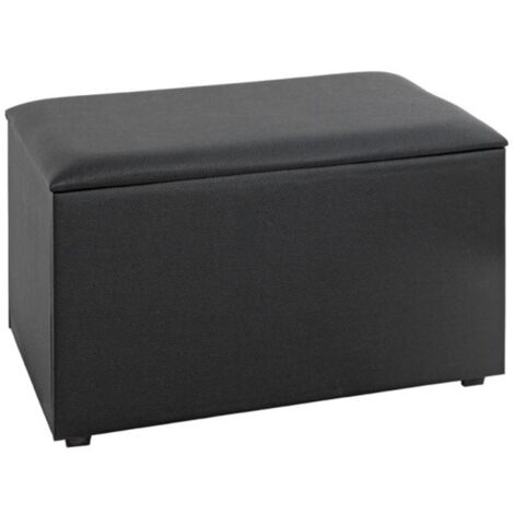Coffre de Rangement Design "Soldi" 65cm Noir (1/5)