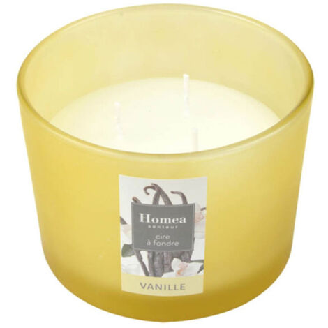 Bougie Verrine Parfumée "Essentiel II" 11cm Vanille (1/3)