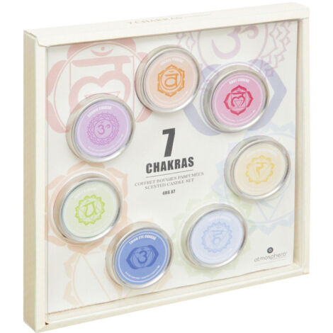 Coffret 7 Bougies Parfumées "Chakra" 26cm Multicolore (1/5)
