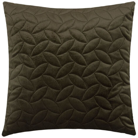 Housse De Coussin Décoratif Boussac Effet Cachemire Vert, 60x60 Cm, Velours Coton