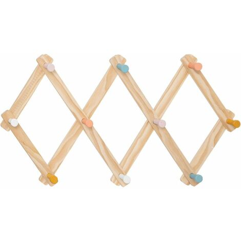 Patère Enfant 10 Crochets Accord 50cm Beige (1/3)