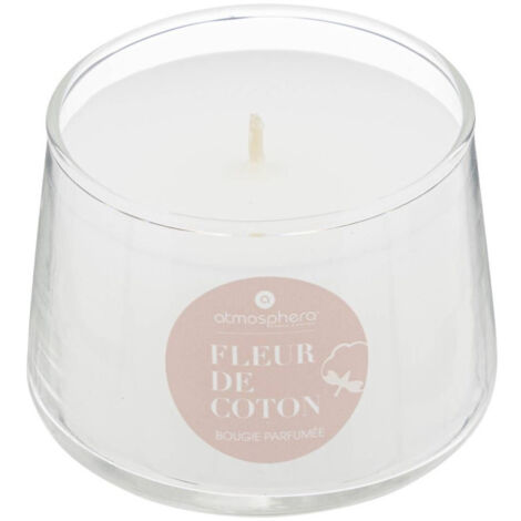 Bougie Parfumée en Verre "Izor" 110g Fleur de Coton (1/2)