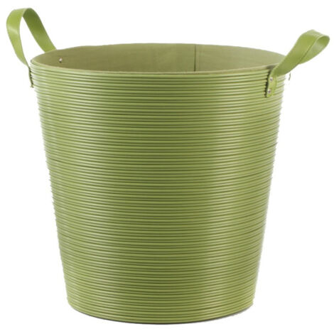 Panier à Linge Plastique Vert 40cm