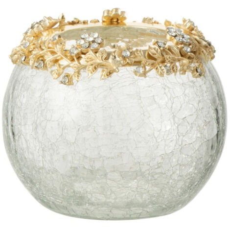 Photophore en Verre Design "Volve" 10cm Transparent (1/5)