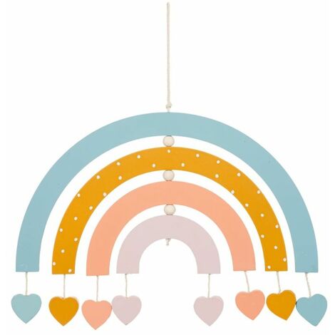Décoration Murale Enfant Arc-en-Ciel 30cm Multicolore (1/2)