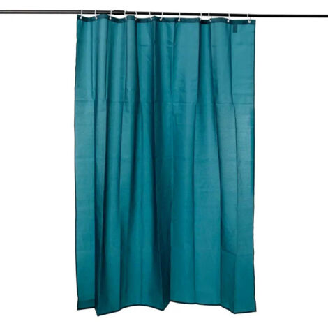 Rideau de Douche "Classique" 180x200cm Bleu Pétrole (1/3)