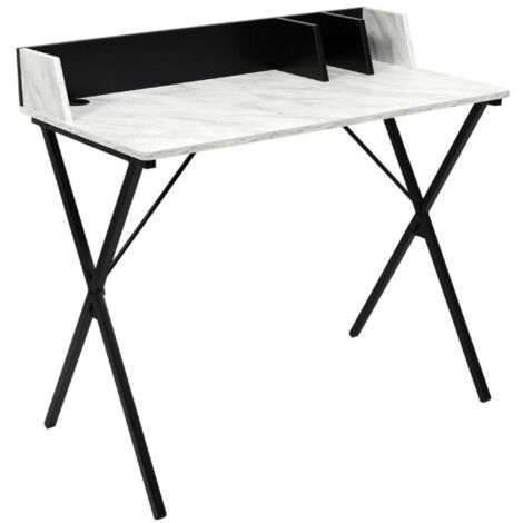 Bureau Effet Marbre "Brice" 90cm Gris (1/5)