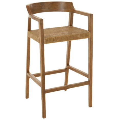 Tabouret de Bar Design "Sungkai" 100cm Marron (1/5)