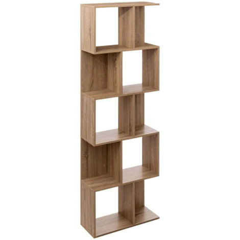 Étagère Double 5 Niveaux "Novia" 179cm Naturel (1/3)
