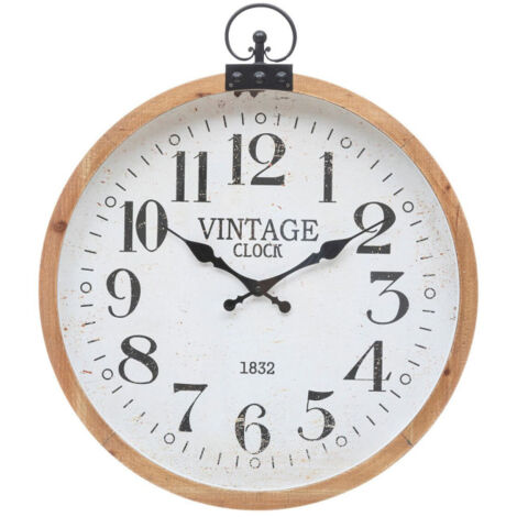 Horloge Mural Vintage "Yago" 66cm Naturel
