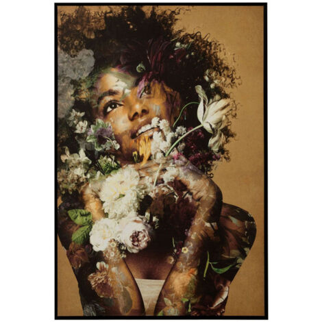Toile Imprimé avec Cadre Femme 58 x 78 cm