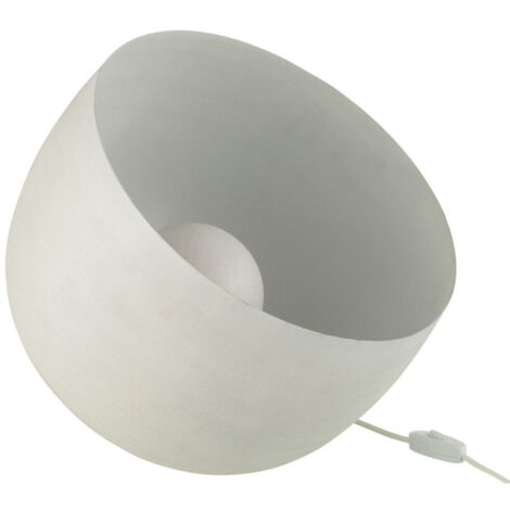 Lampe à Poser en Métal "Mila" 32cm Blanc (1/5)