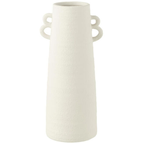 Vase Conique avec Anses "Russel" 44cm Blanc (1/2)