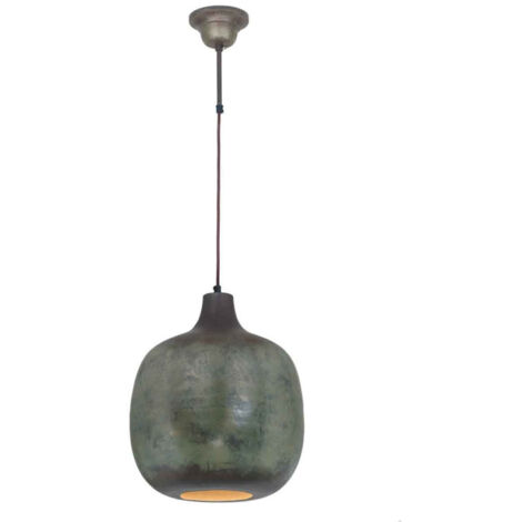 Lampe Suspension Design "Mican" 38cm Bronze Foncé (1/5)