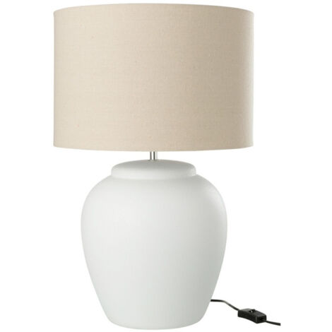 Lampe à Poser en Céramique "Méli" 60cm Blanc (1/3)