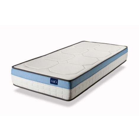 Matelas à Mémoire de Forme "Fresh" 90x190cm Blanc (1/5)