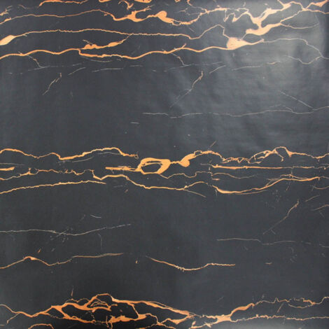 Rouleau Adhésif Fantaisie "Marbre" 45x200cm Noir (1/2)