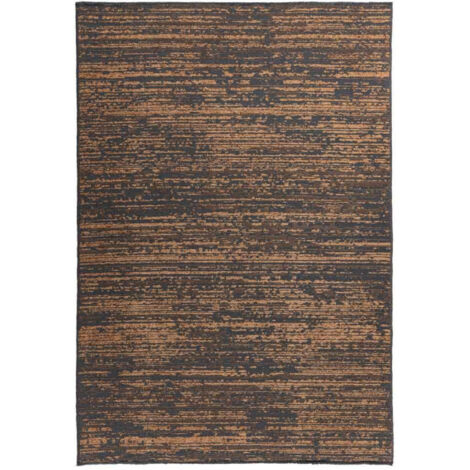 Tapis Tissé à Poils Plats Vintage "Kalevi" Marron 120 x 170 cm (1/5)