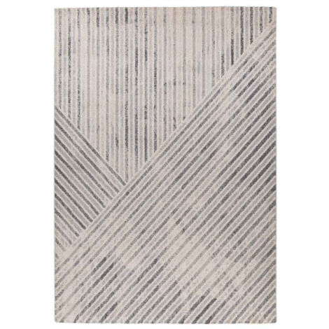 Tapis Tissé Graphique "Rhombus" Beige & Gris 80 x 150 cm (1/5)