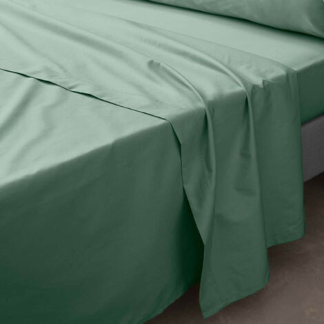 Drap Plat "Percaline" 180x290cm Tilleul (1/5)