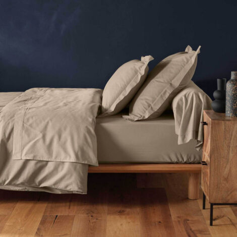 Drap Housse 90 X 190 X 30 Cm Double Gaze De Coton Gris - Pepa 1