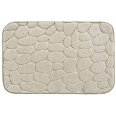 Tapis de Bain "Ricochet" 50x80cm Taupe (1/3)