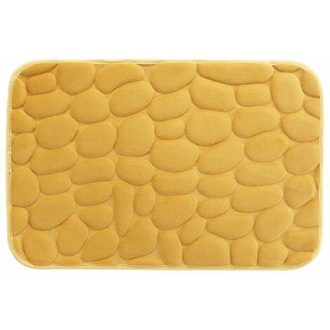 Tapis de Bain "Ricochet" 50x80cm Ocre (1/3)