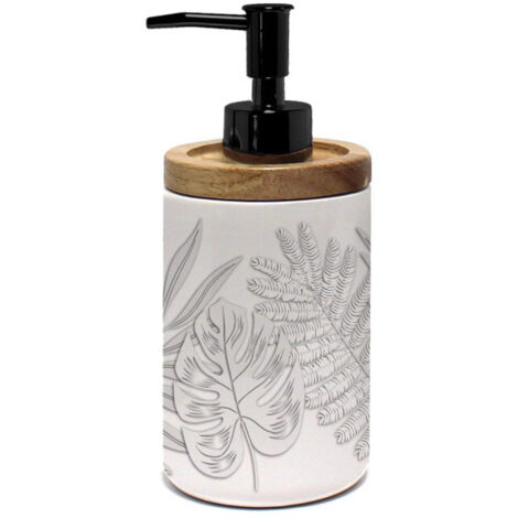 Distributeur de Savon Imprimé "Amber" 17cm Gris (1/3)
