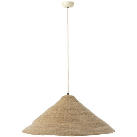 Lampe Suspension Chapeau "Moonj" 80cm Naturel Clair (1/4)