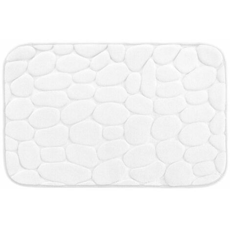 Tapis de Bain "Ricochet" 50x80cm Blanc (1/3)