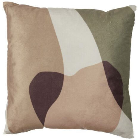 Coussin Déco Imprimé "Sherpa" 40x40cm Multicolore (1/4)