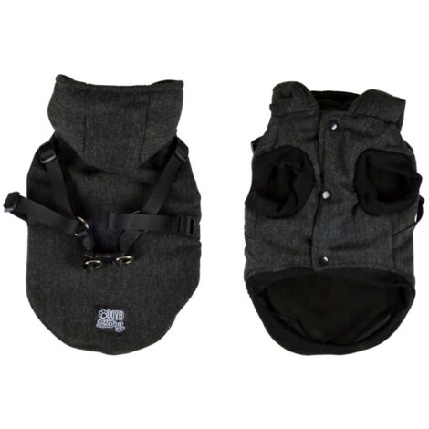 Manteau Pour Chien "Tweed" 40cm Anthracite (1/5)