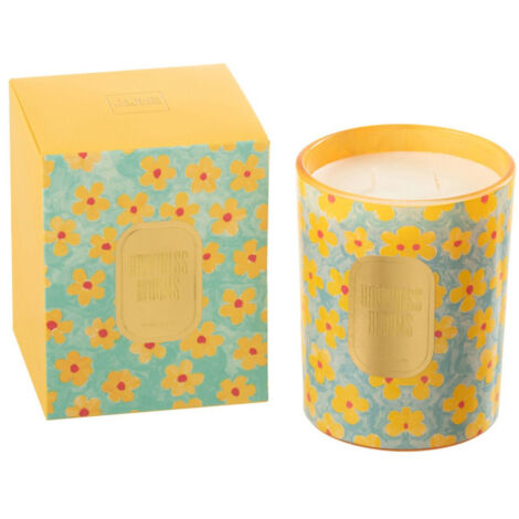 Bougie Parfumée "Happiness Blooms" 13cm Ylang Ylang (1/2)