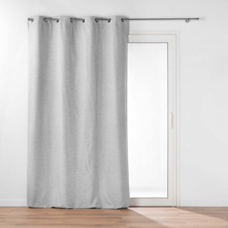 Rideau Occultant Thermique "Coverline" 140x260cm Gris (1/5)