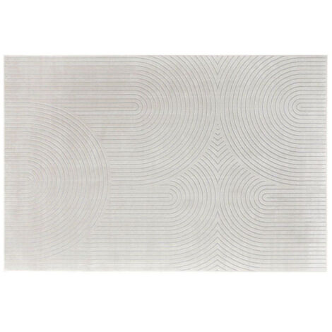 Tapis Déco Imprimé "Géode" 140x200cm Naturel (1/5)