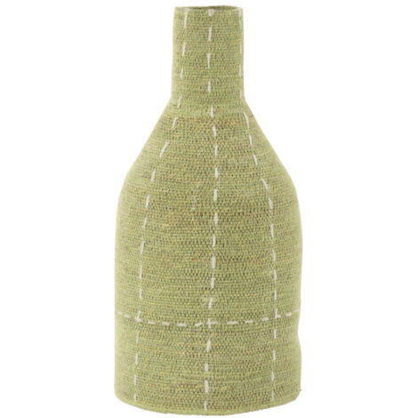 Vase Bouteille Design Pointillés "Jonc de Mer" 50cm Vert (1/3)